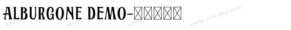 Alburgone DEMO字体转换